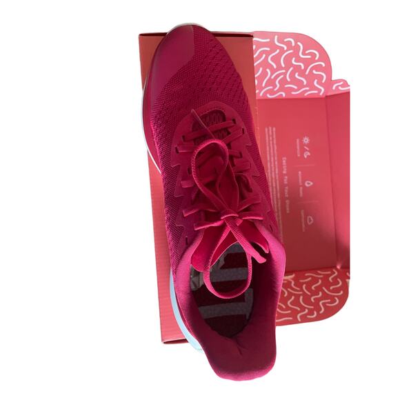 NEW Lane Eight relay Trainer Sneakers 12 Womens Hibiscus Lace Up Running Fitness - Picture 4 of 12